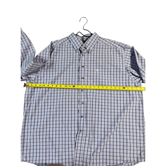 Ariat Mens Country Clement Button Down Shirt Size XXL LAVENDER Long Sleeves - Picture 5 of 9